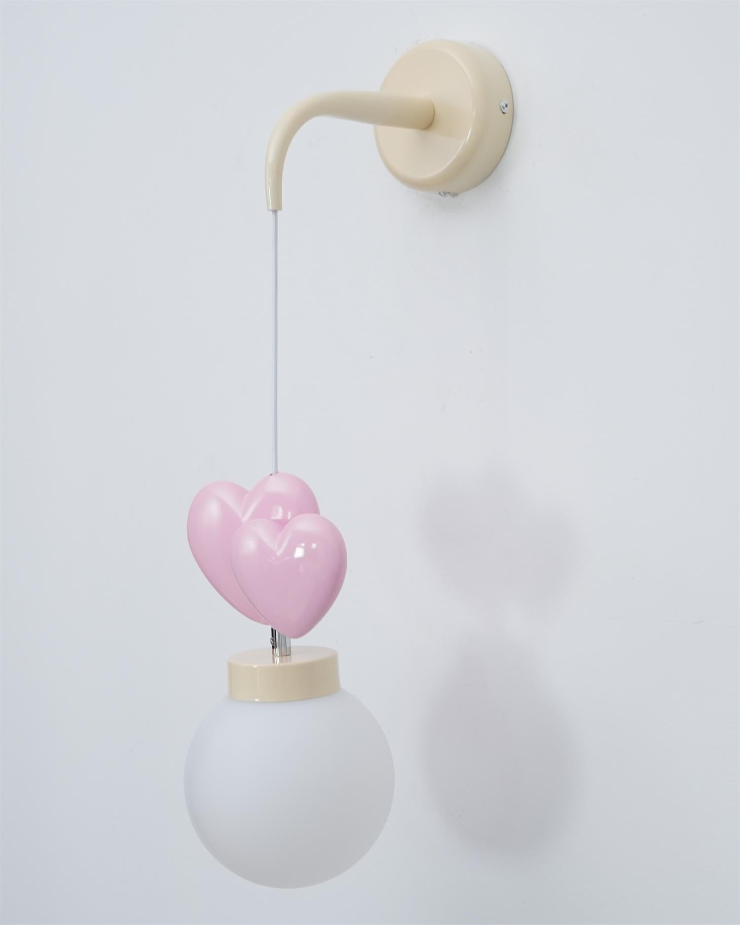 Riva Applique Murale Résine Cœur Verre - Neutralighting