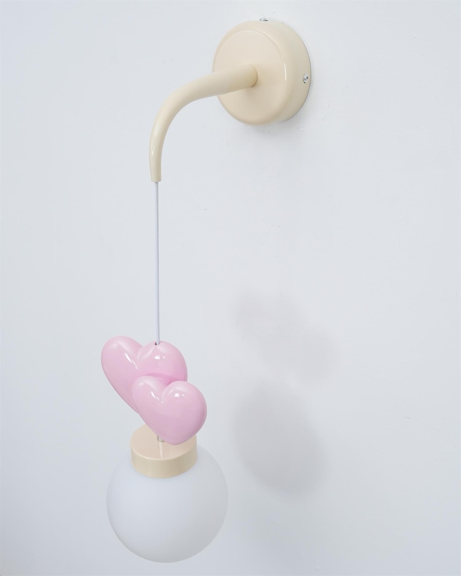 Riva Applique Murale Résine Cœur Verre - Neutralighting