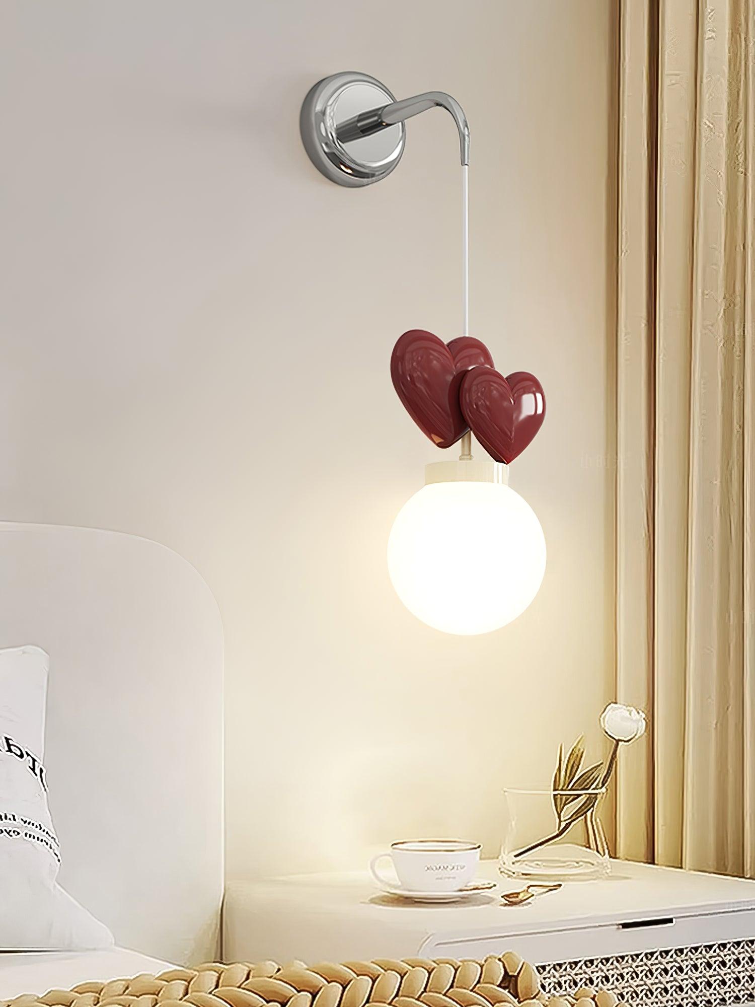 Riva Applique Murale Résine Cœur Verre - Neutralighting