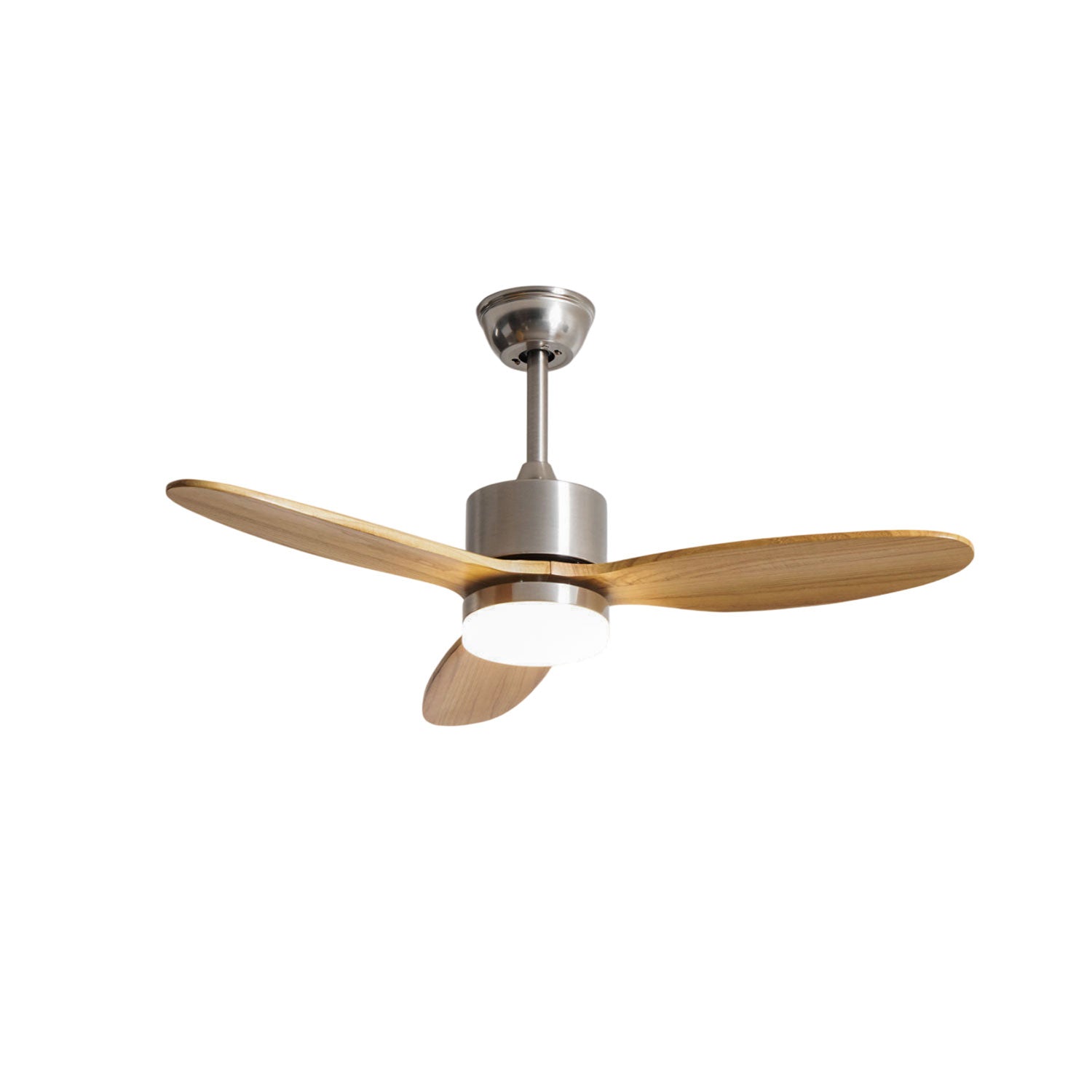Ventilateur de plafond HushGlow installé au plafond.