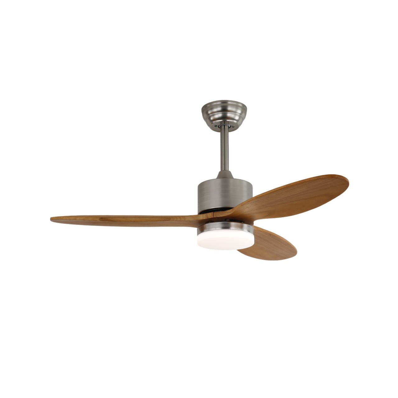 Ventilateur de plafond Elara avec lumière dans un salon moderne