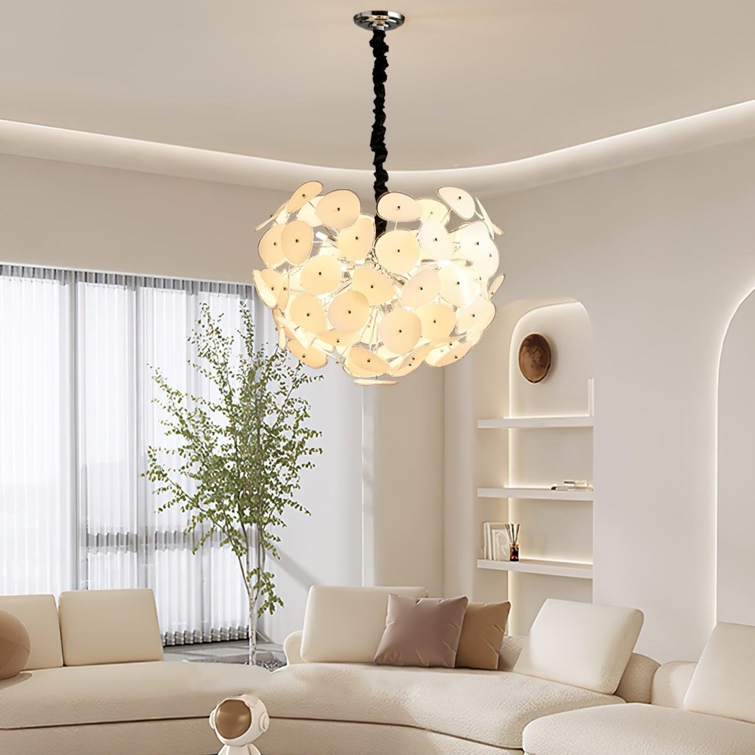 Thera Lustre Artistique à Globe en Verre - Neutralighting