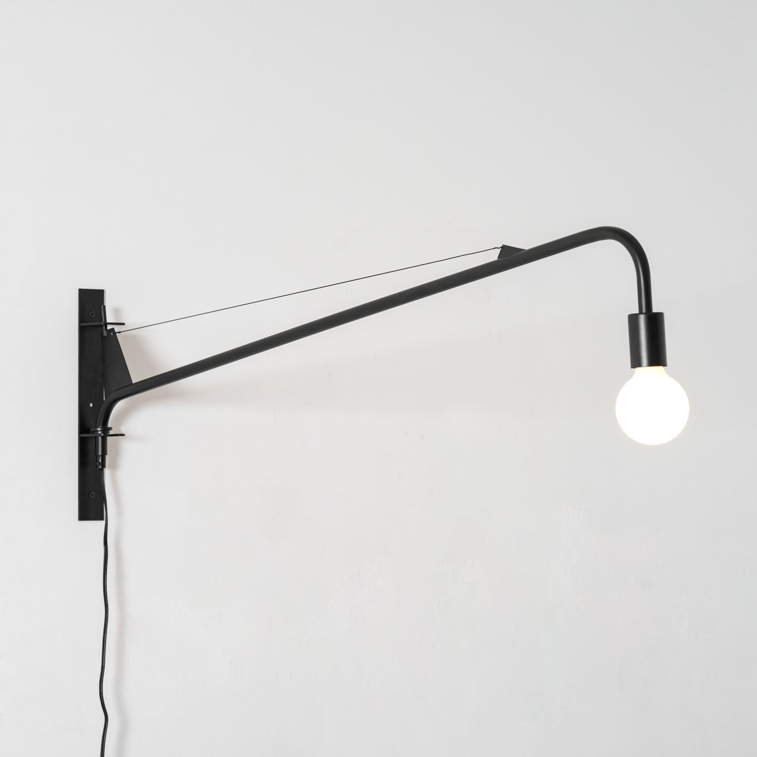 Wall Lamp Long Arm Minimalist Style Adjustable for Bedroom - Letslighting