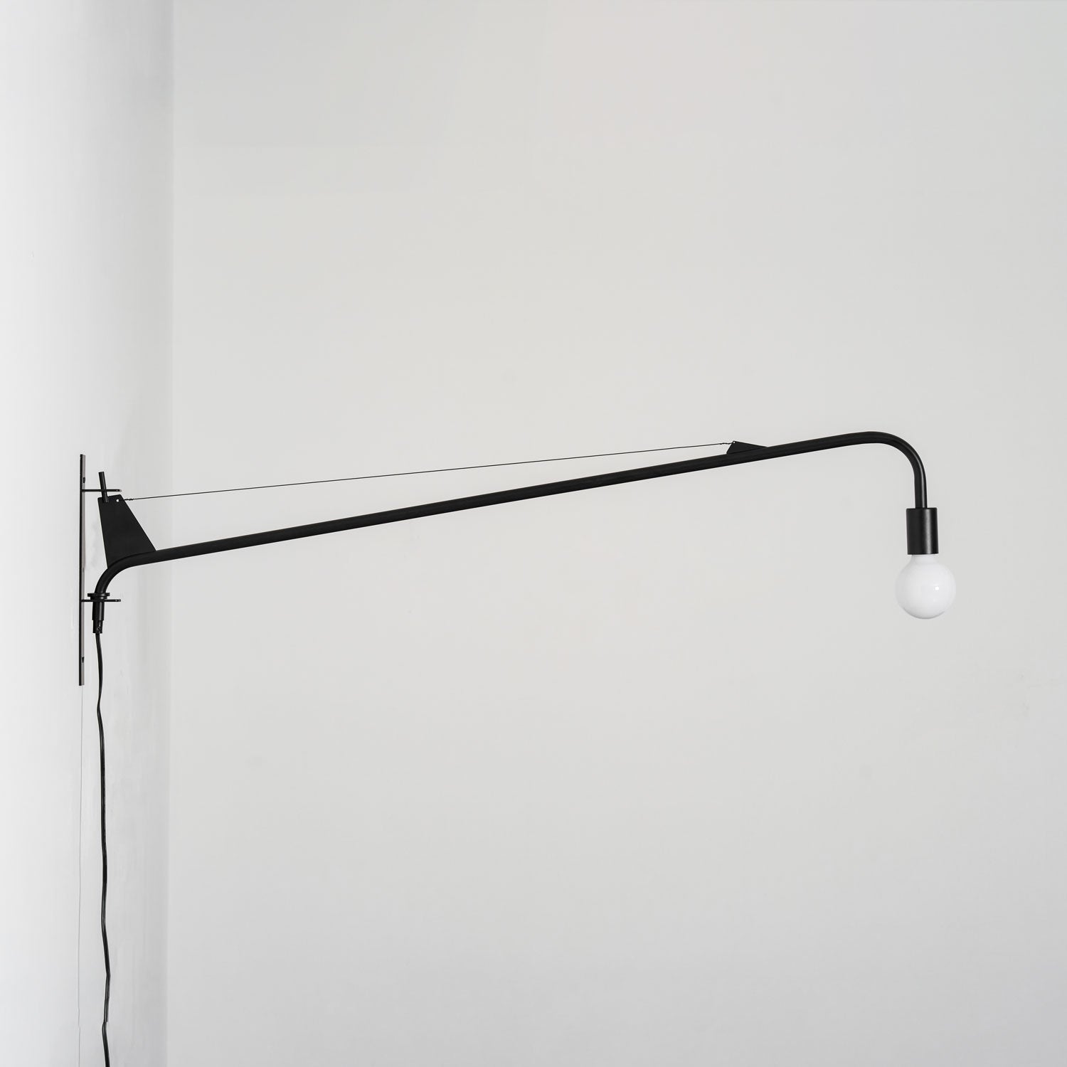 Wall Lamp Long Arm Minimalist Style Adjustable for Bedroom - Letslighting