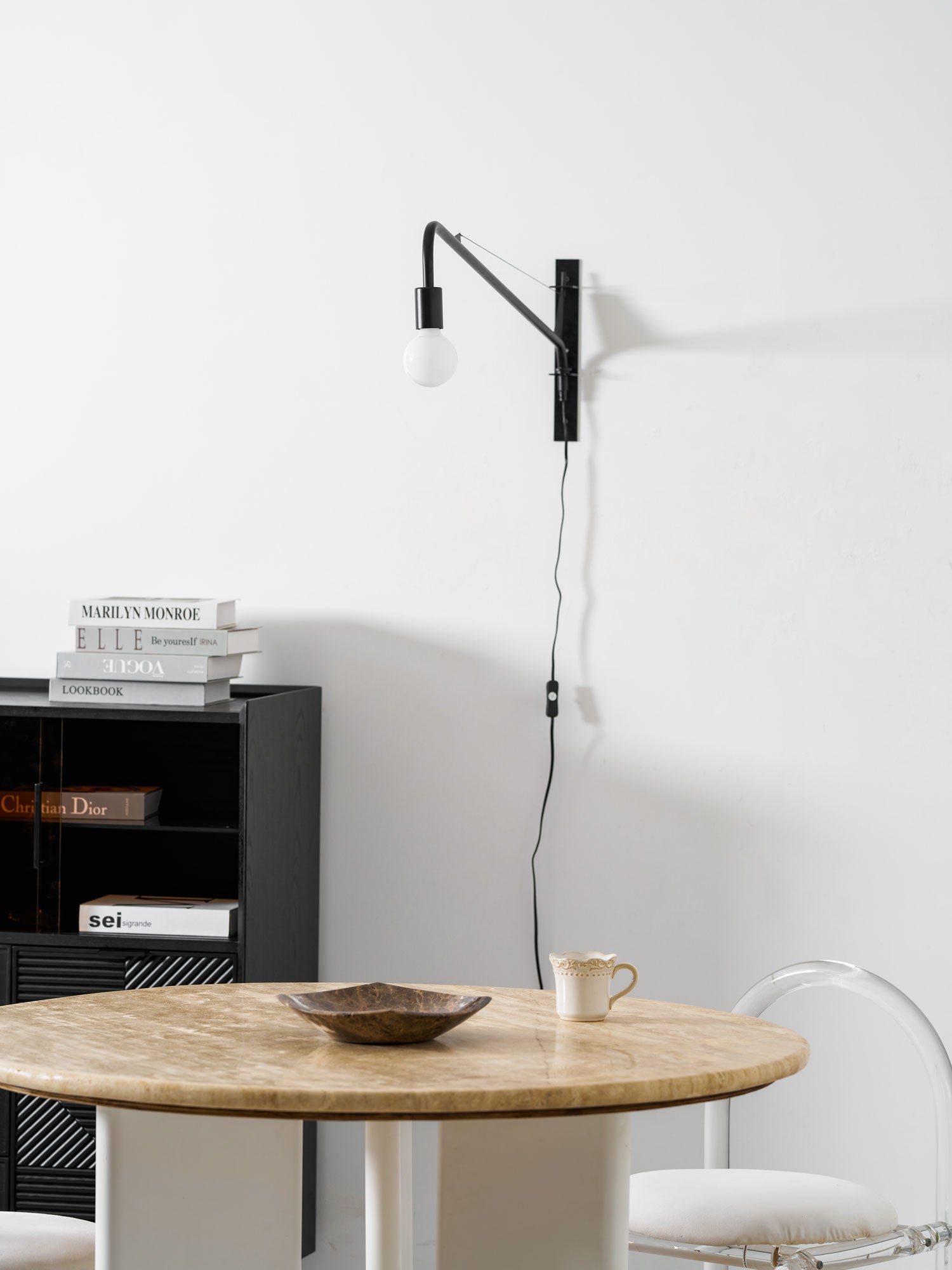 Wall Lamp Long Arm Minimalist Style Adjustable for Bedroom - Letslighting