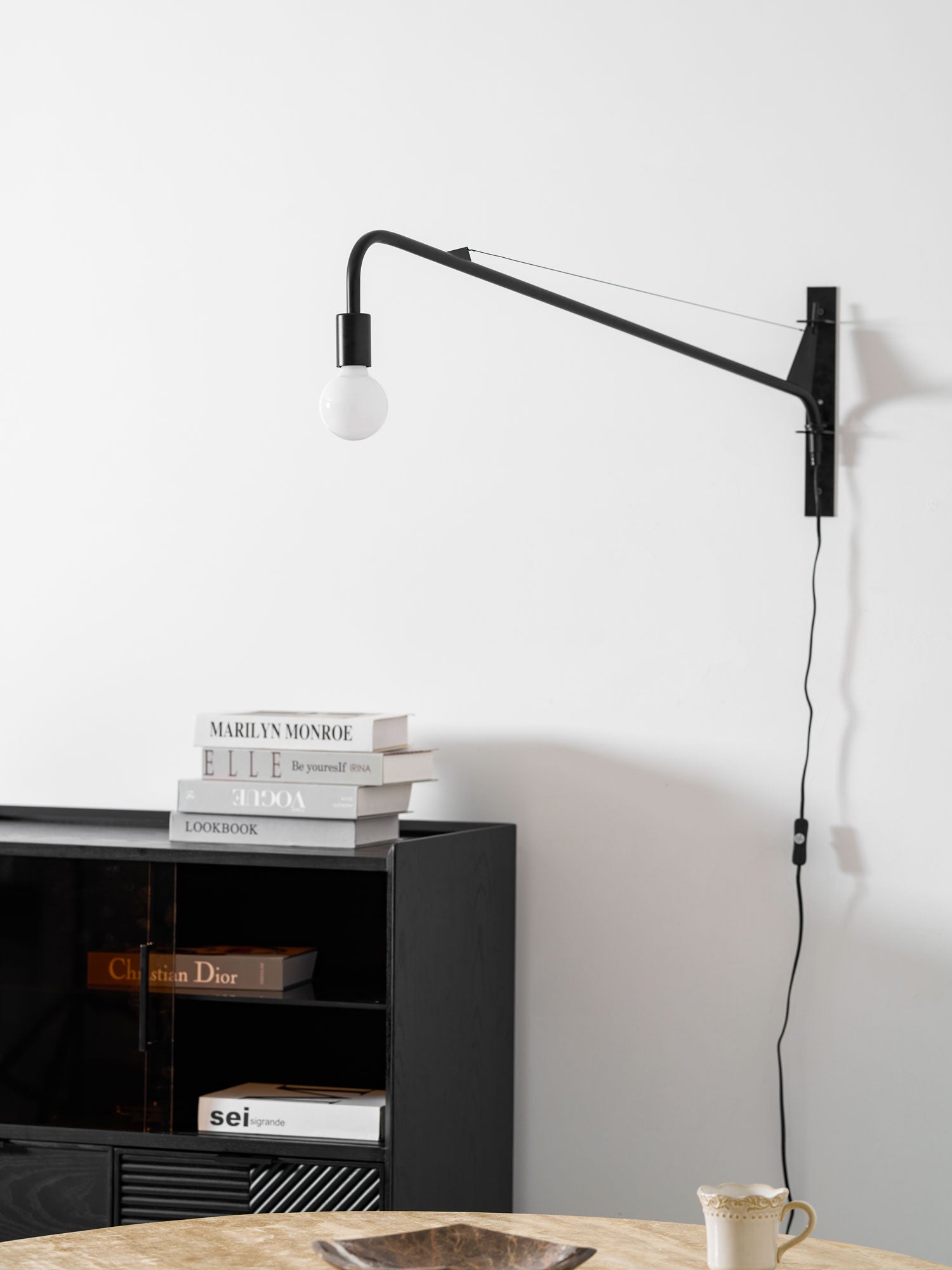 Wall Lamp Long Arm Minimalist Style Adjustable for Bedroom - Letslighting
