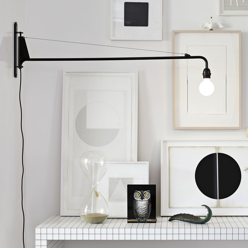Wall Lamp Long Arm Minimalist Style Adjustable for Bedroom - Letslighting