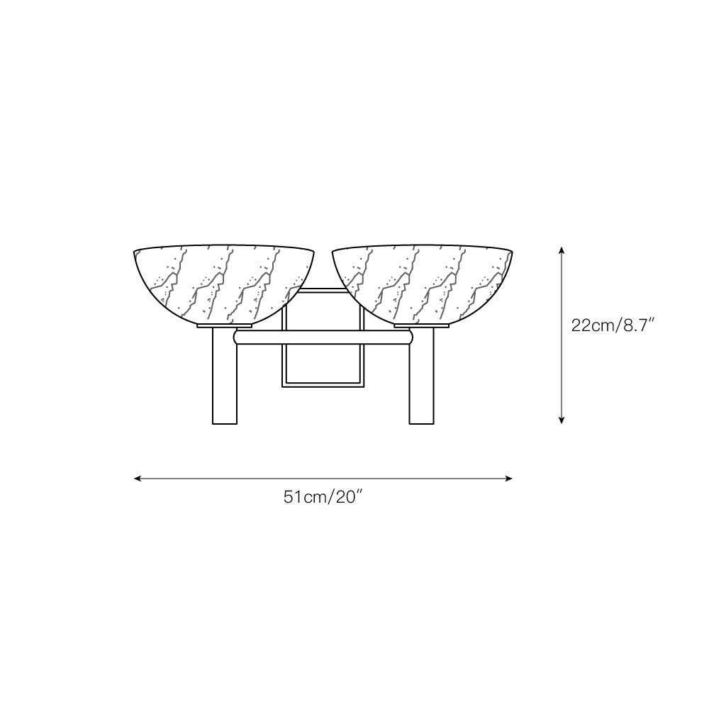 Weft Lampe Murale En Albâtre Et Métal Minimaliste Moderne - Neutralighting