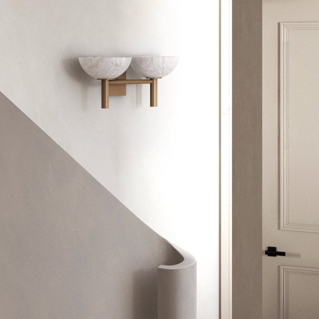 Weft Lampe Murale En Albâtre Et Métal Minimaliste Moderne - Neutralighting