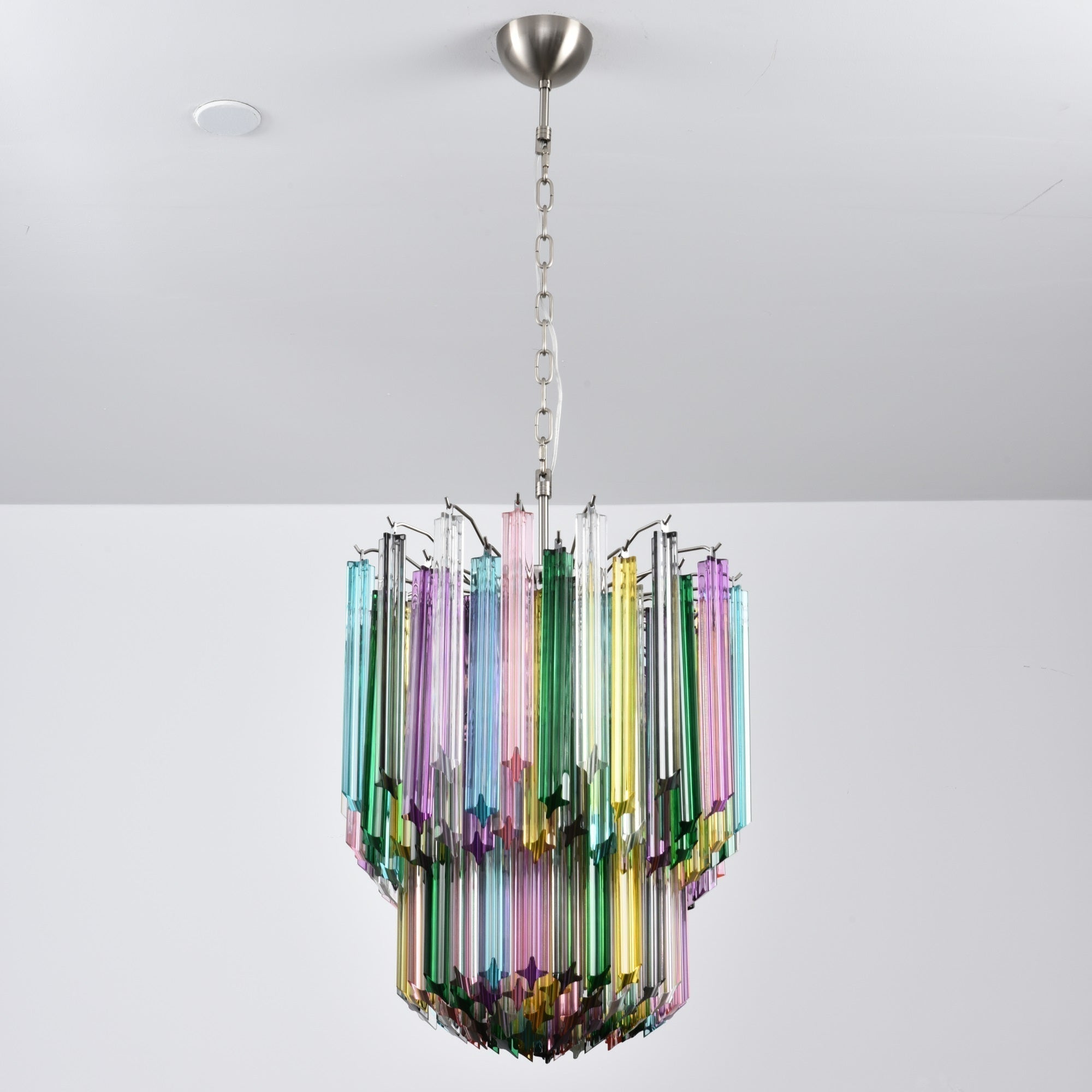 Aurora Chandelier Murano Glass Colorful Prism - Letslighting