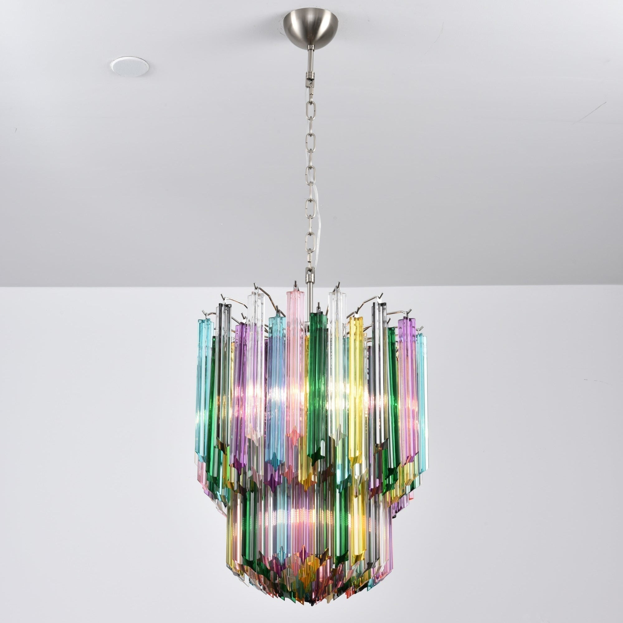 Aurora Chandelier Murano Glass Colorful Prism - Letslighting