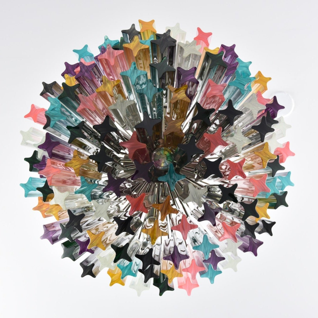Aurora Chandelier Murano Glass Colorful Prism - Letslighting