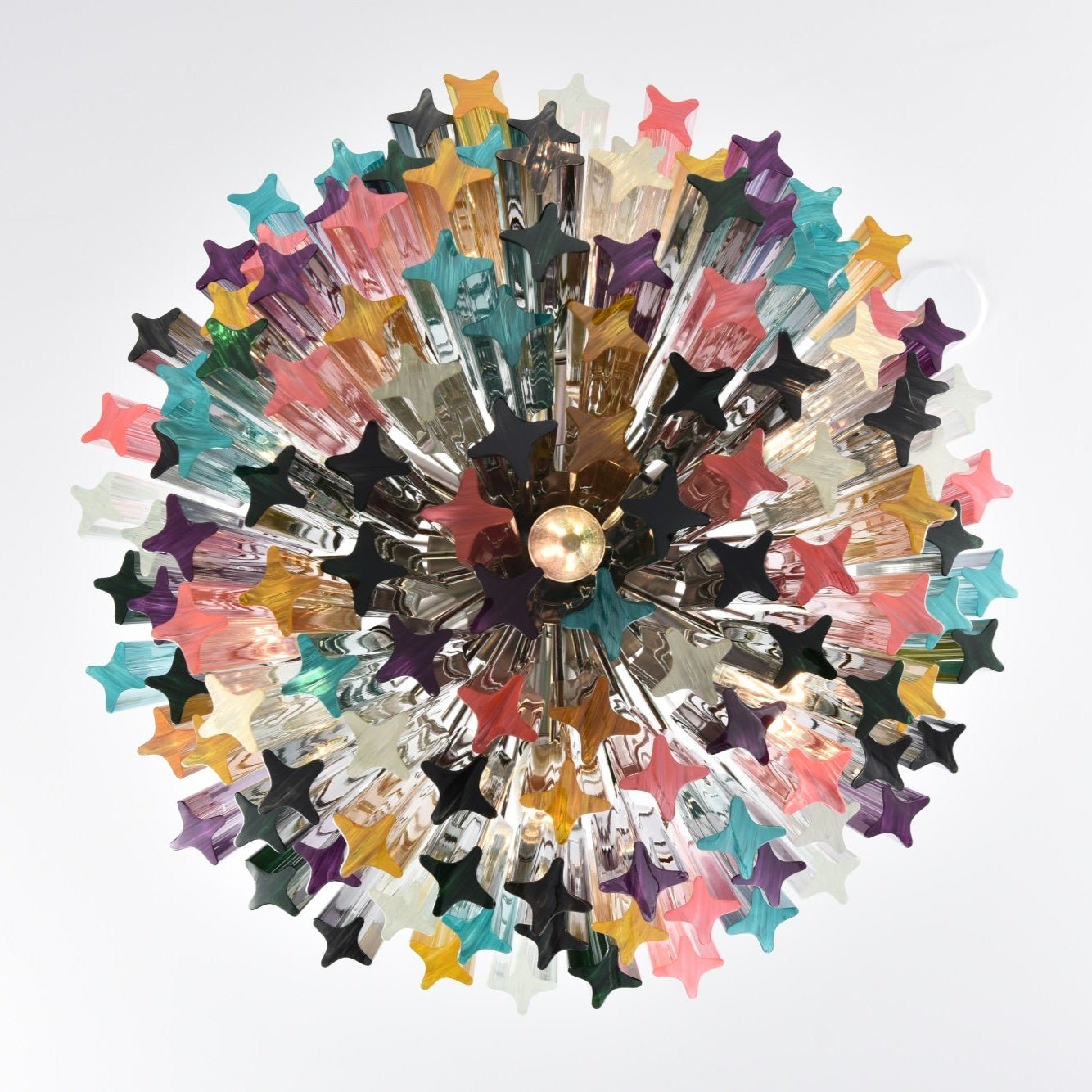 Aurora Chandelier Murano Glass Colorful Prism - Letslighting