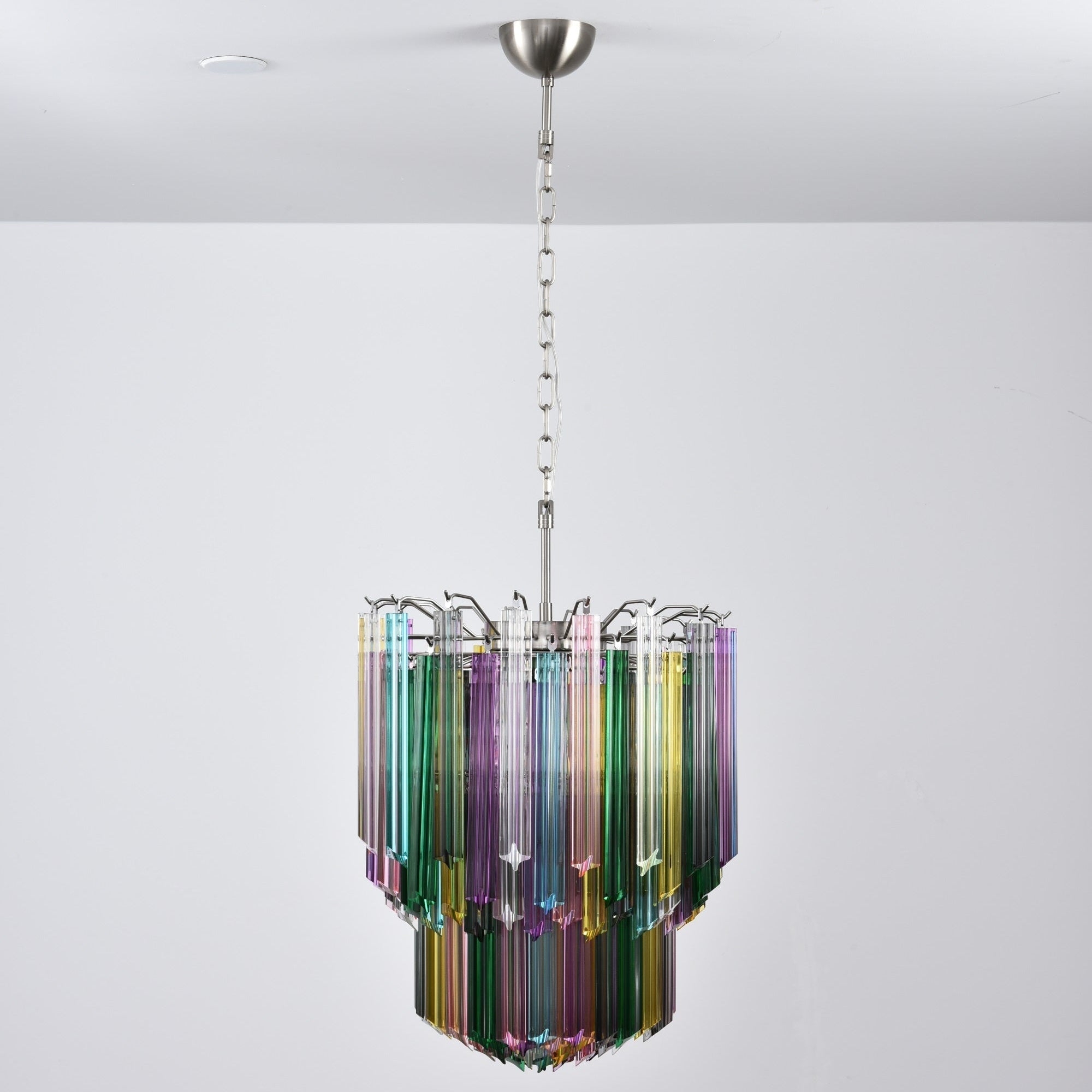 Aurora Chandelier Murano Glass Colorful Prism - Letslighting