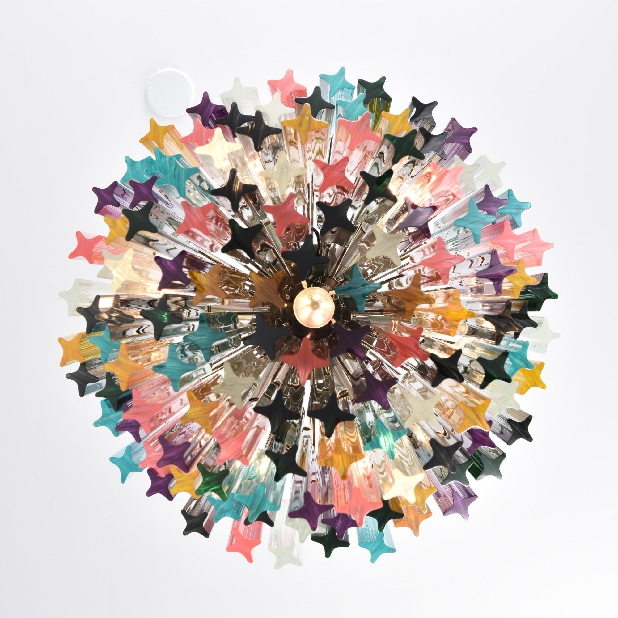 Aurora Chandelier Murano Glass Colorful Prism - Letslighting