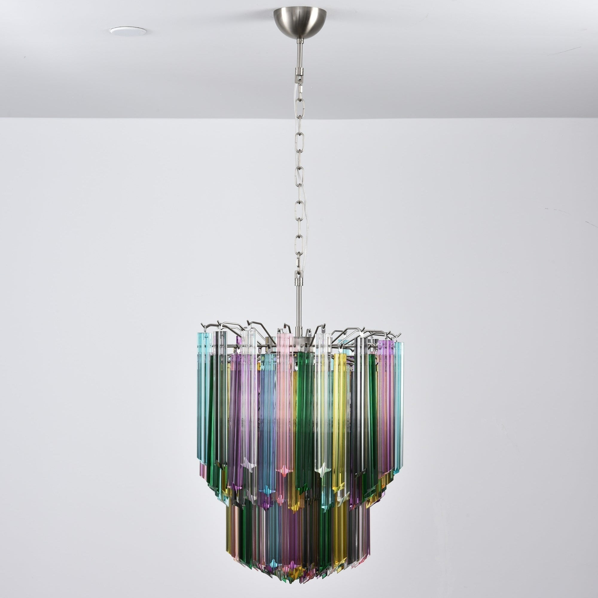 Aurora Chandelier Murano Glass Colorful Prism - Letslighting