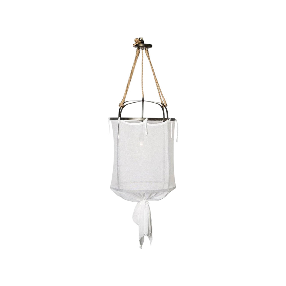 Erina Chandelier Moderne en Lin et Métal - Neutralighting