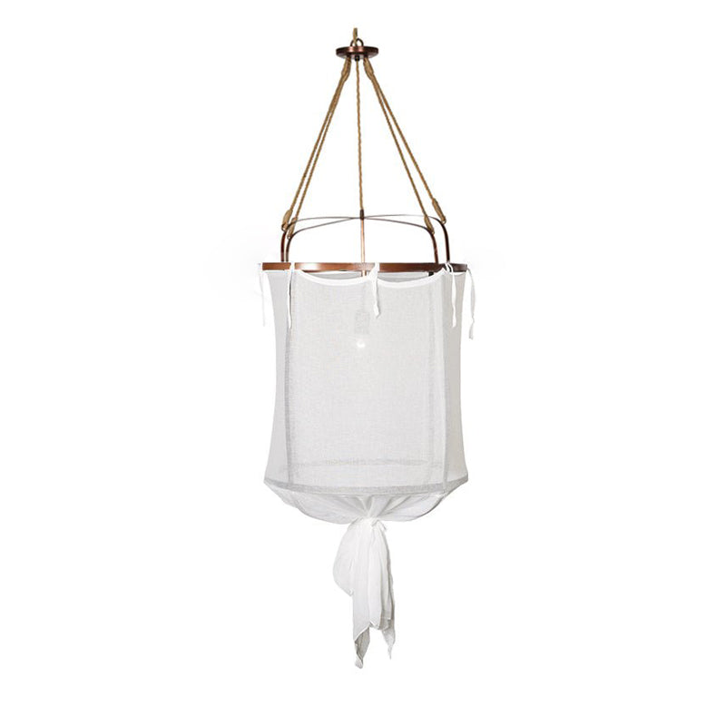 Erina Chandelier Moderne en Lin et Métal - Neutralighting