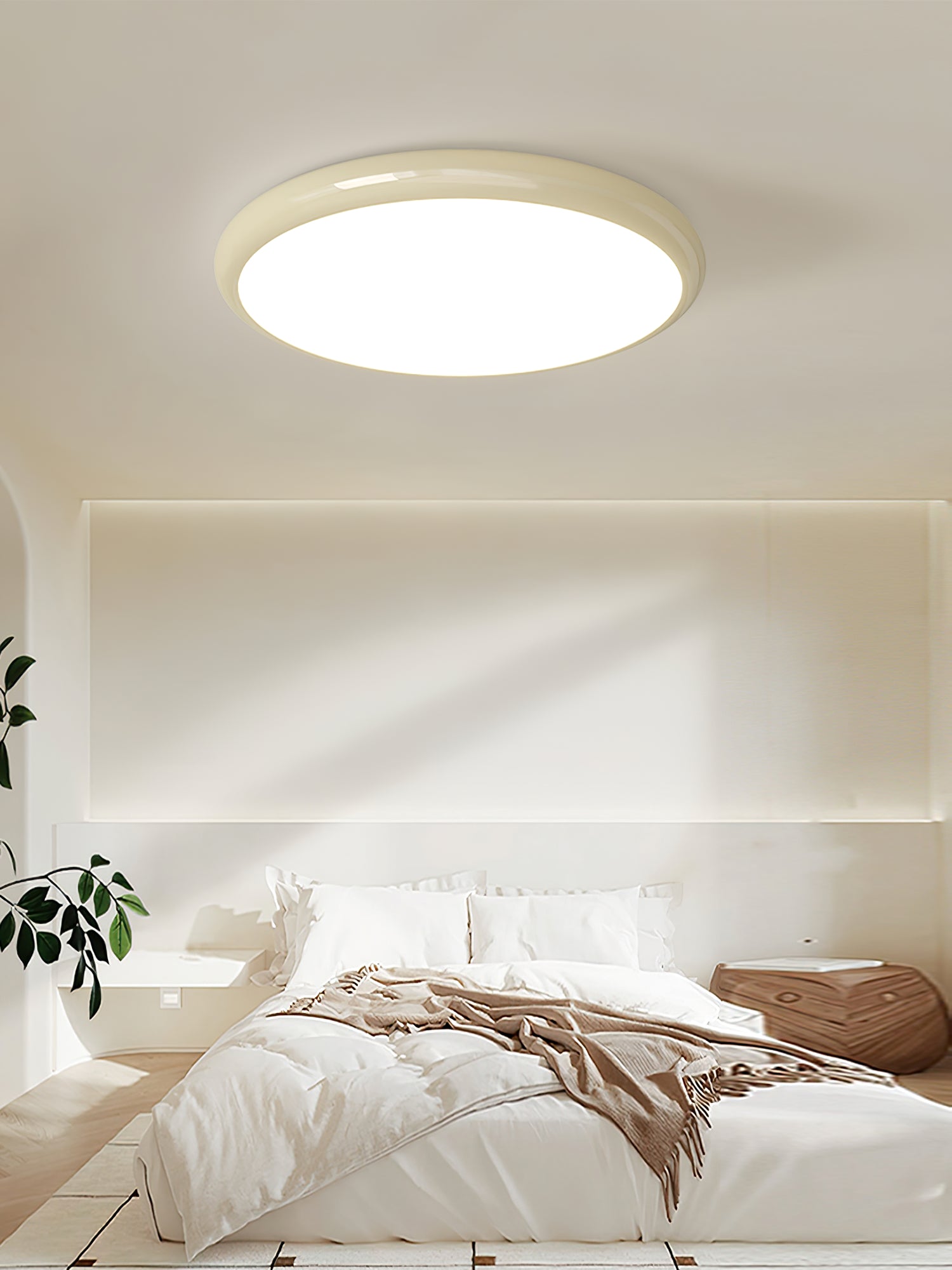 Aurdoreth LED Modern Minimalist Metal Flush Mount Ceiling Light - Lamp Copper