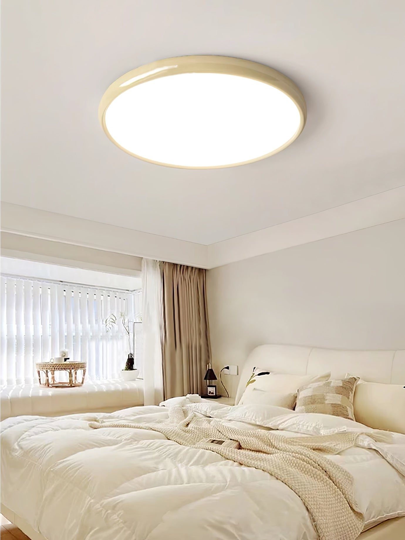 Aurdoreth LED Modern Minimalist Metal Flush Mount Ceiling Light - Lamp Copper