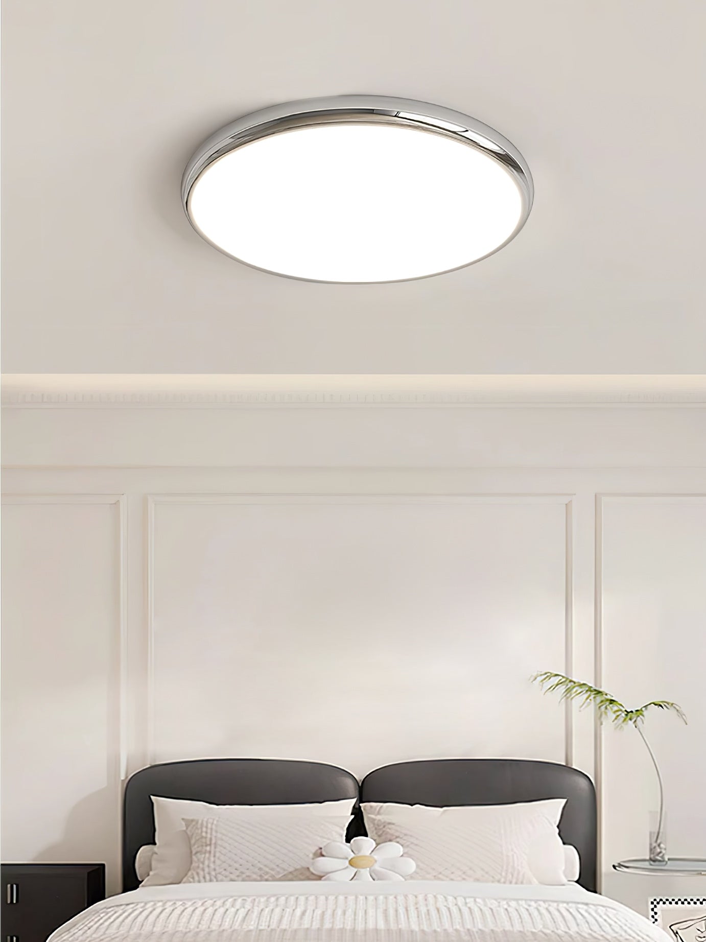 Aurdoreth LED Modern Minimalist Metal Flush Mount Ceiling Light - Lamp Copper
