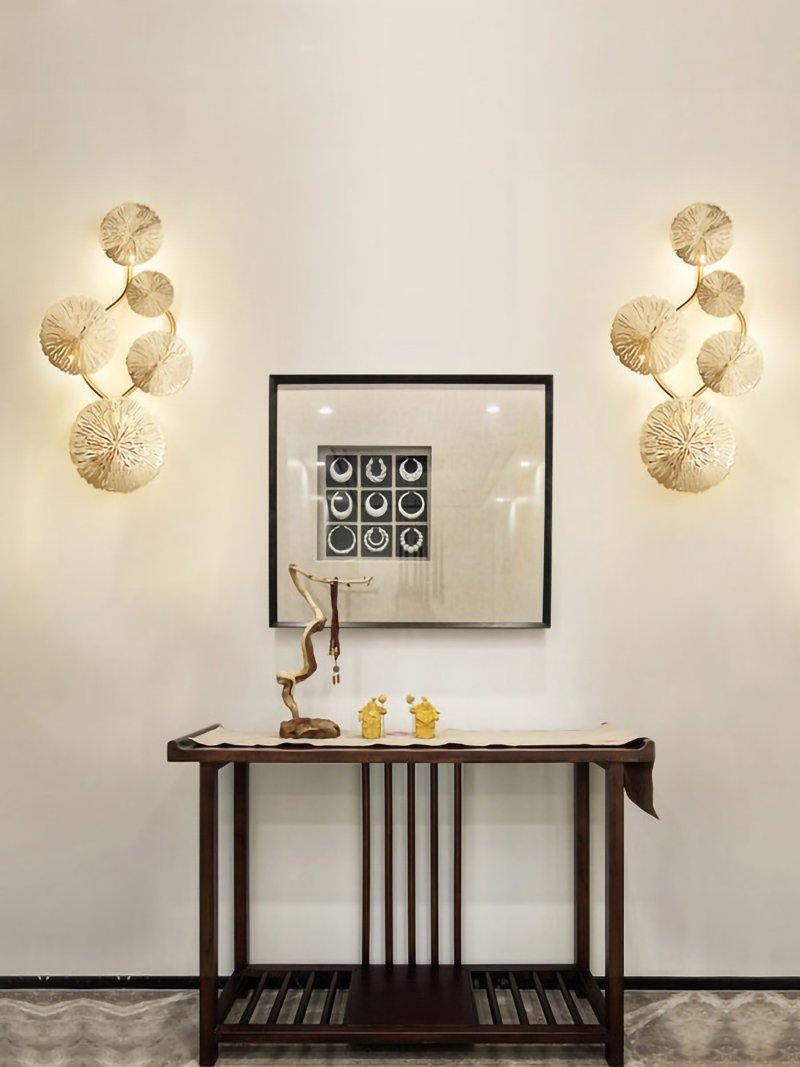 Lustra Applique Murale Feuille De Lotus En Laiton - Neutralighting