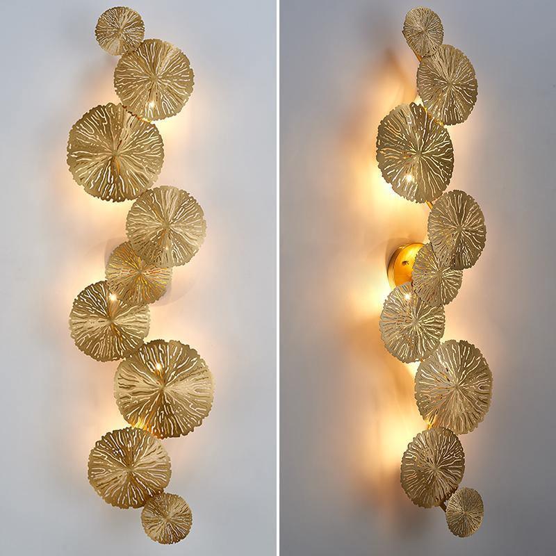 Lustra Applique Murale Feuille De Lotus En Laiton - Neutralighting