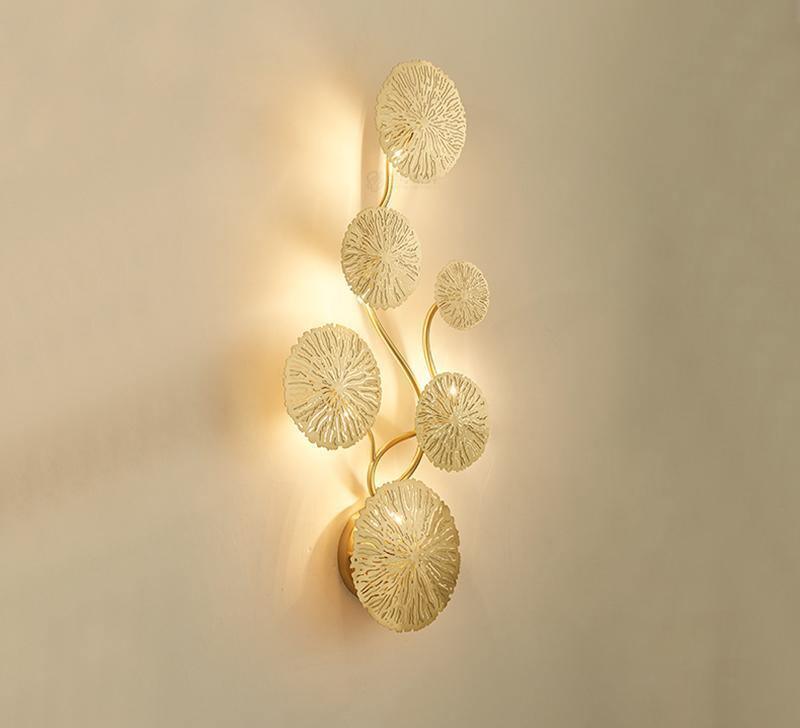 Lustra Applique Murale Feuille De Lotus En Laiton - Neutralighting