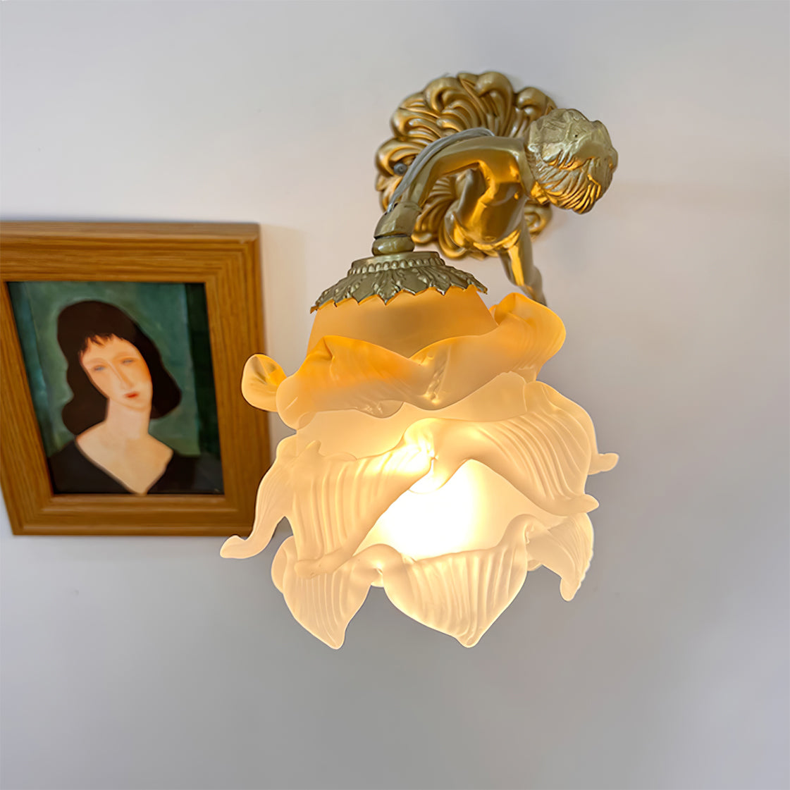 Arque Applique Murale Rose en Verre - Neutralighting