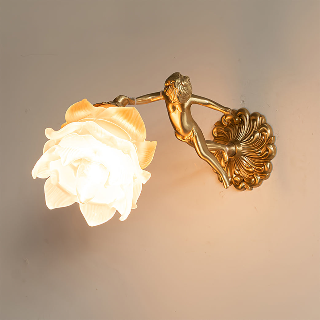 Arque Applique Murale Rose en Verre - Neutralighting