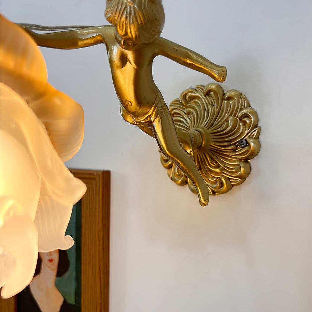 Arque Applique Murale Rose en Verre - Neutralighting