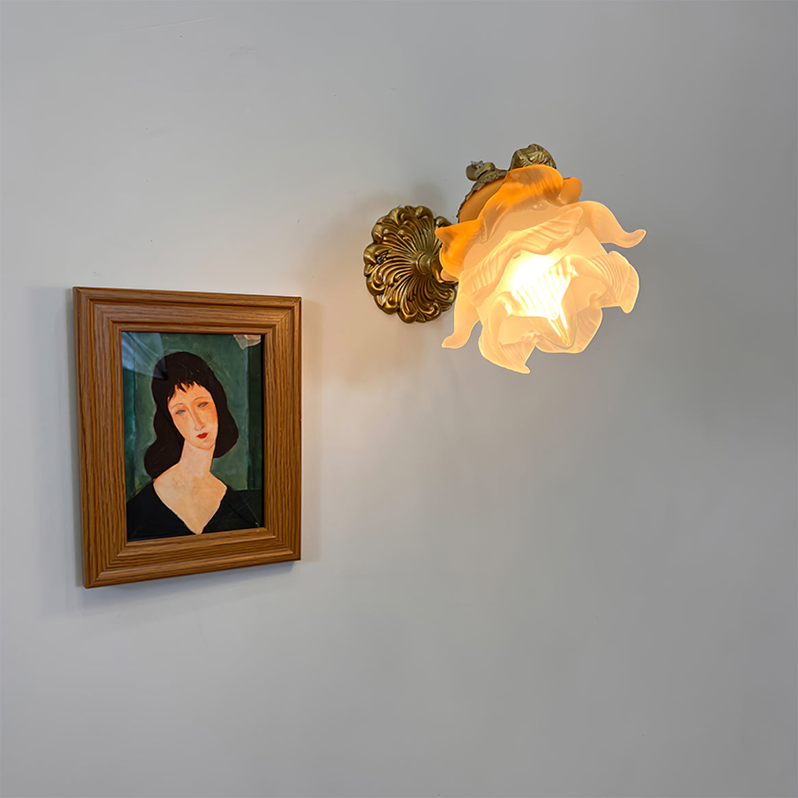Arque Applique Murale Rose en Verre - Neutralighting