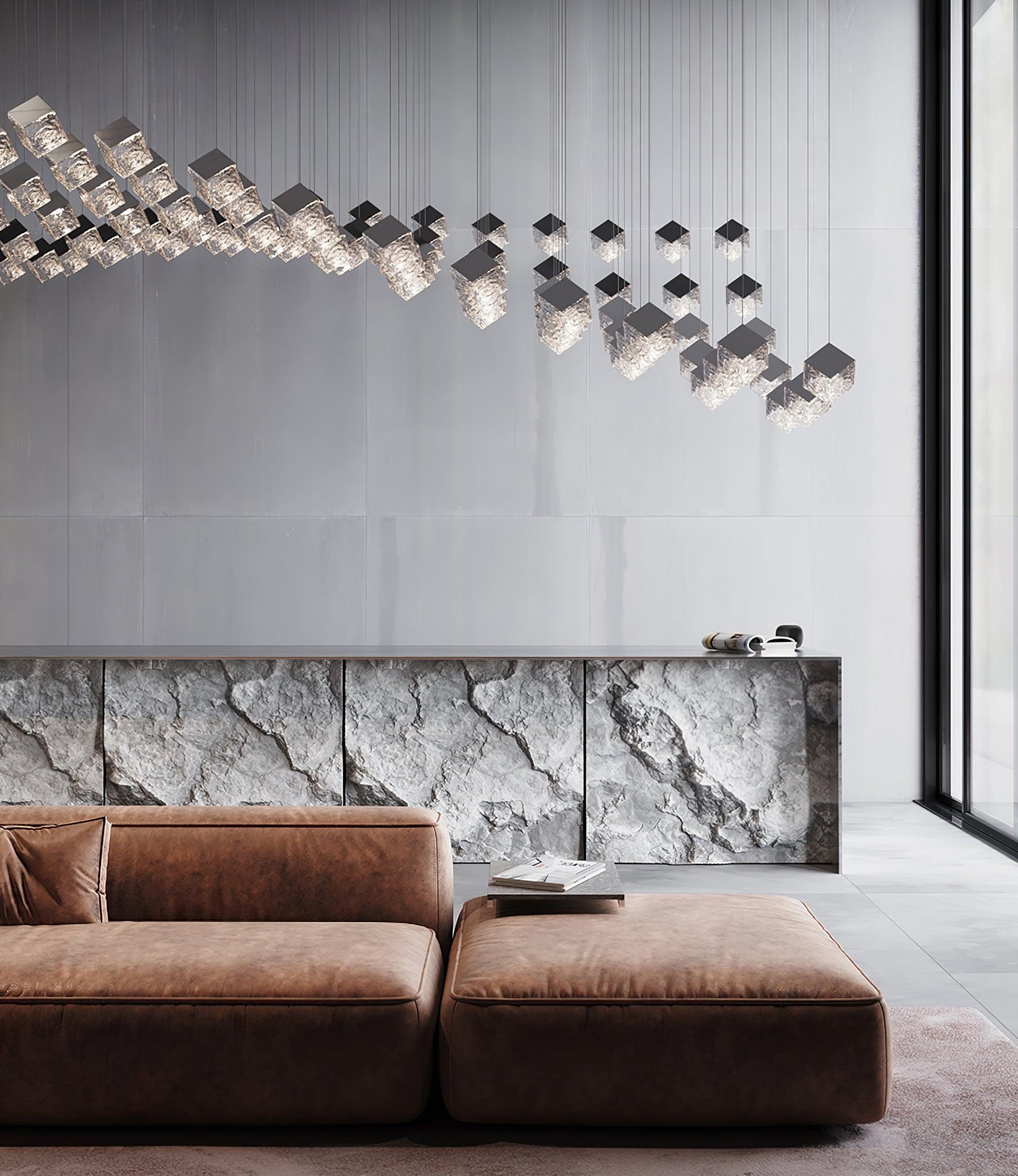 Arco Artistic Geometric Cube Chandelier - Letslighting