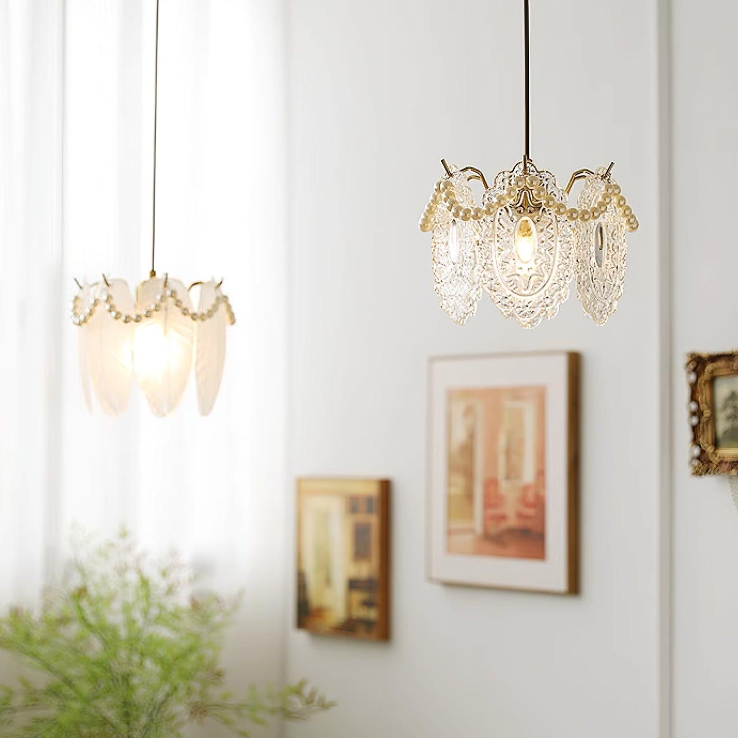 Elysia Lampe Suspension Abat-jour en Verre - Neutralighting