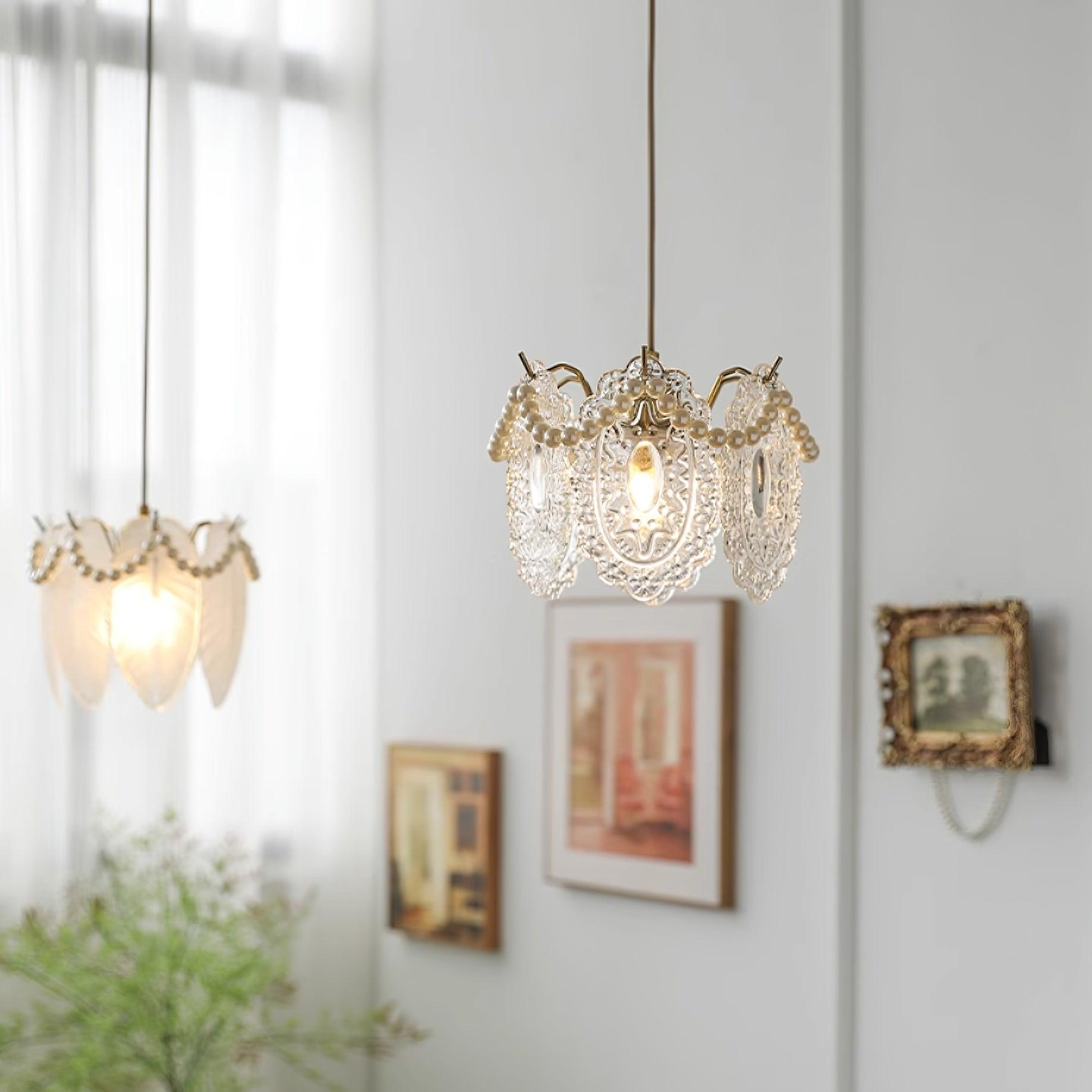 Elysia Lampe Suspension Abat-jour en Verre - Neutralighting
