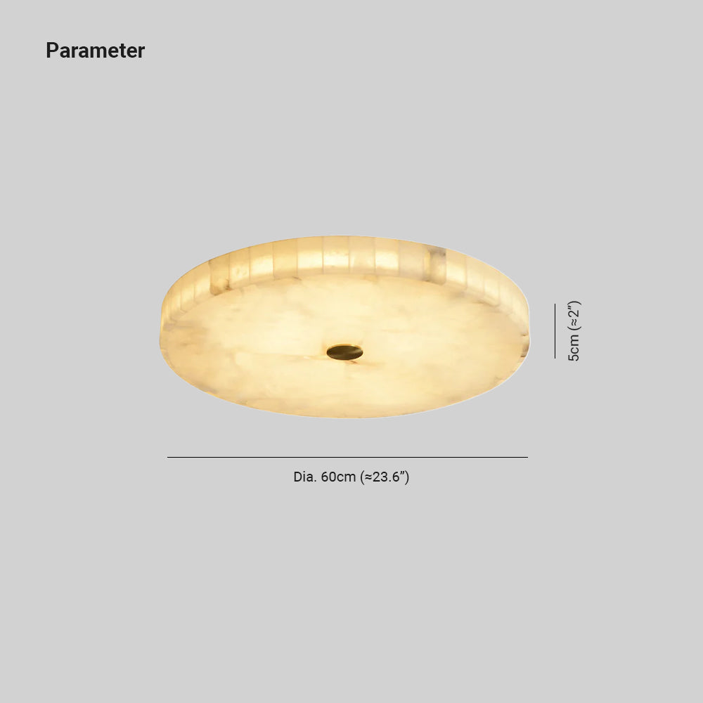 Delya Plafonnier Albâtre LED Rond