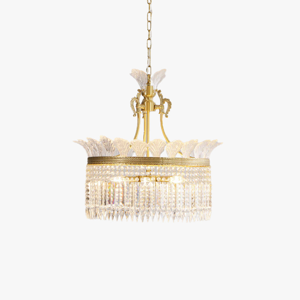 Xelra Lustre en Laiton & Cristal