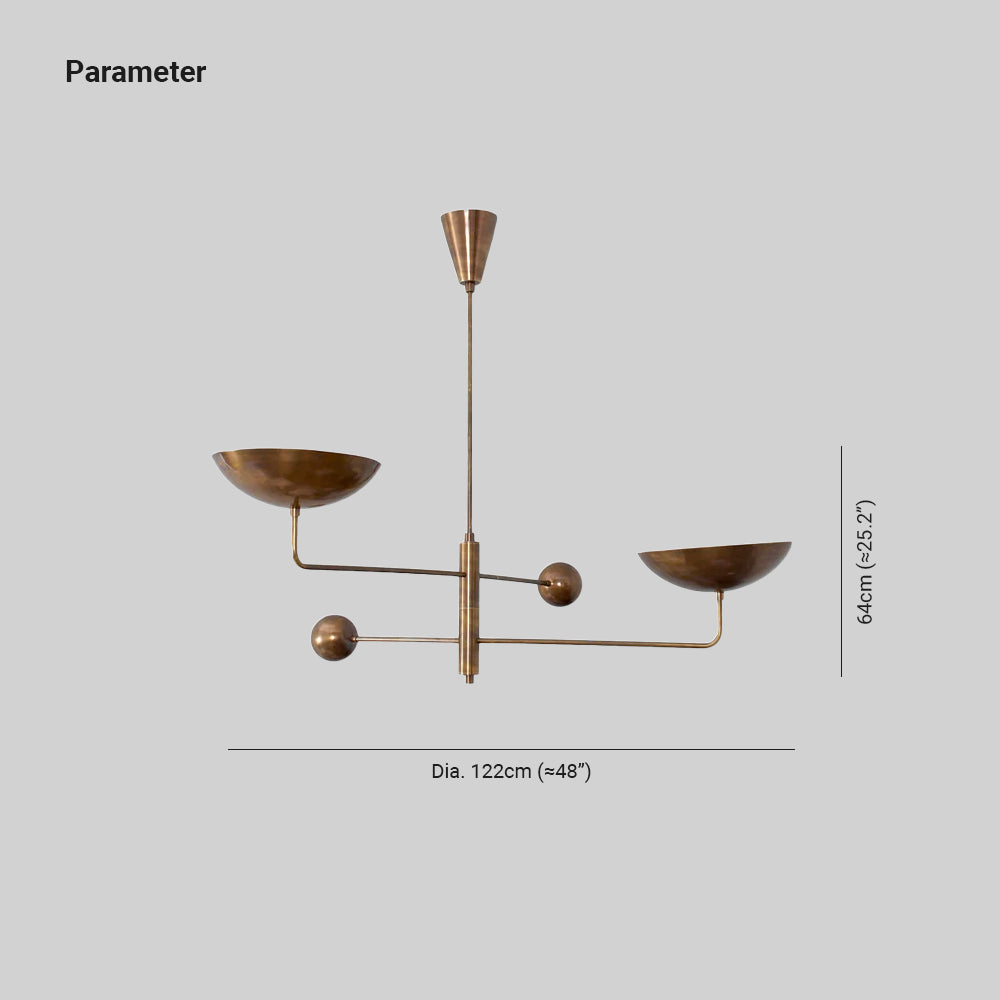 Stella Lustre Sculptural Industriel