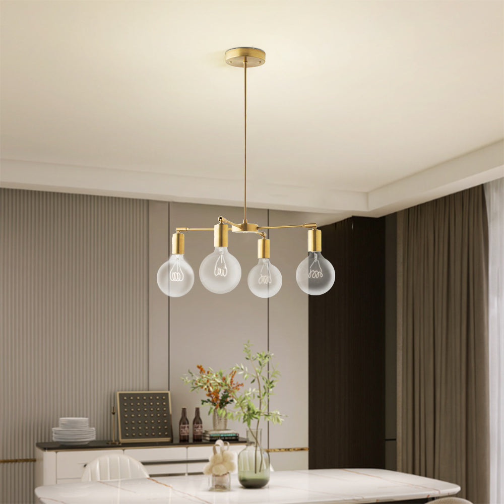 Valentina Moderne LED Métal Verre Lustre Chambre à Coucher