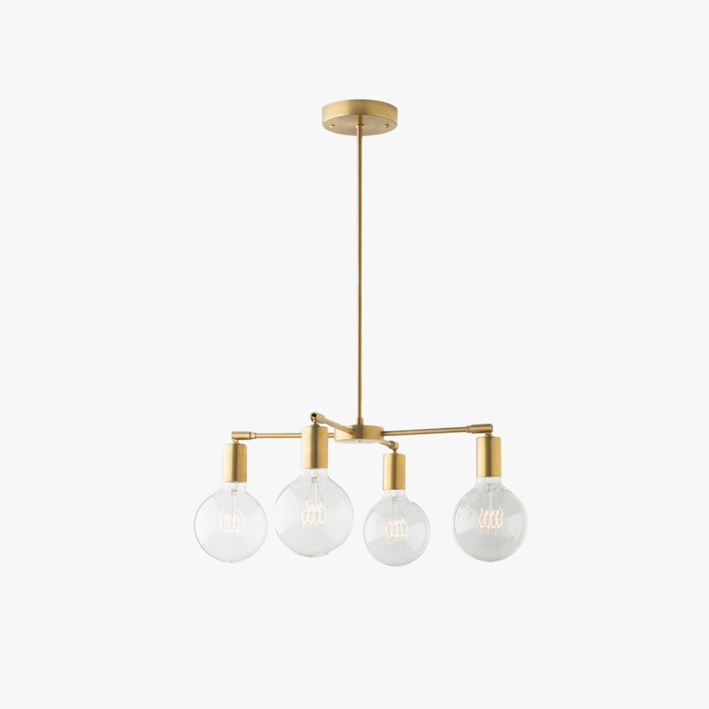 Valentina Moderne LED Métal Verre Lustre Chambre à Coucher