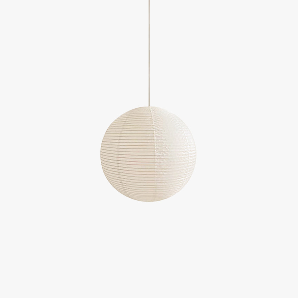 Ritta Japonais Sphérique Papier Métal Suspension Salon