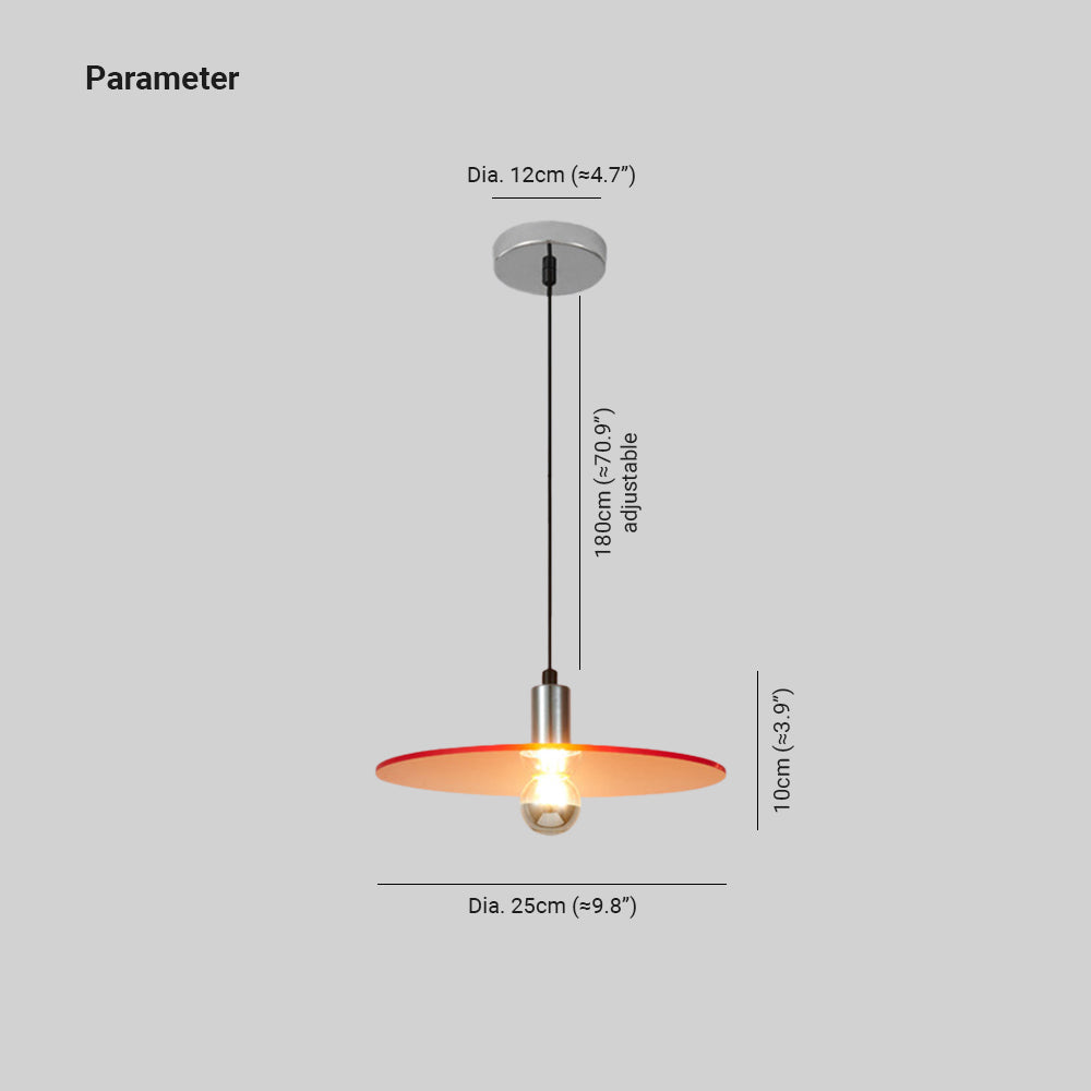 Arisha Nordique LED Plaque-Forme Verre Suspension Salon