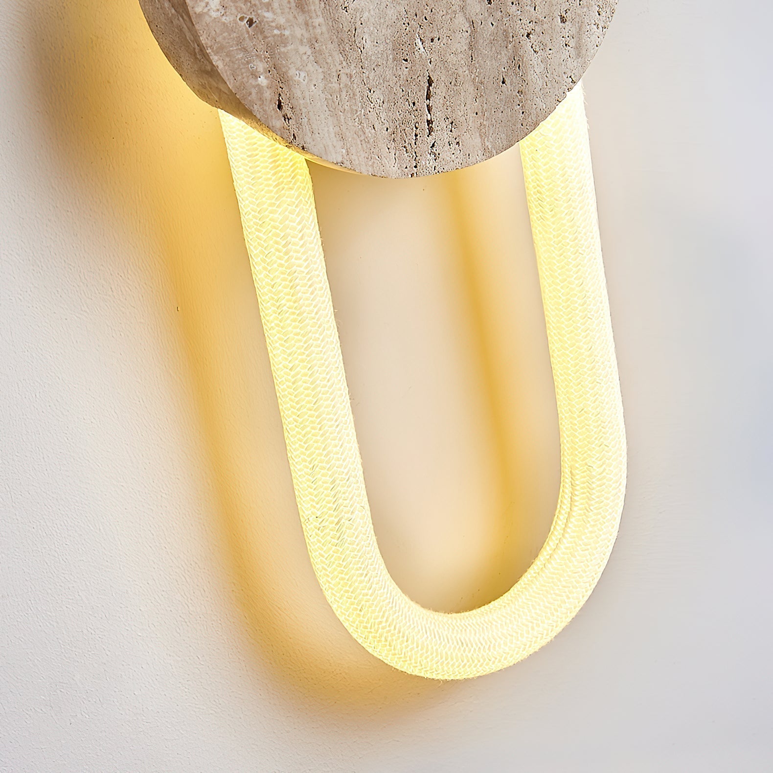 Avynor Modern Minimalist Travertine Wall Lamp - Lamp Copper