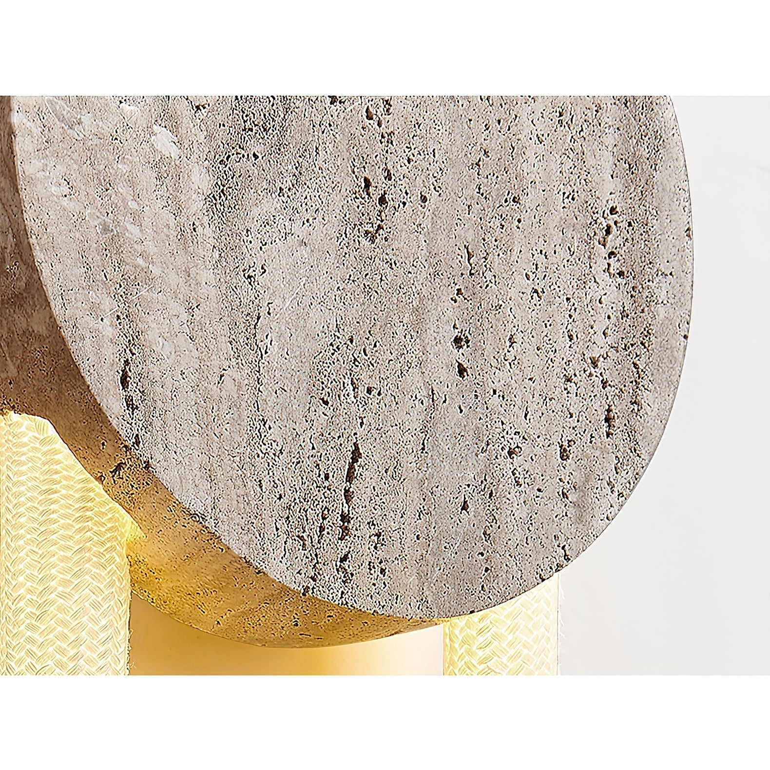 Avynor Modern Minimalist Travertine Wall Lamp - Lamp Copper