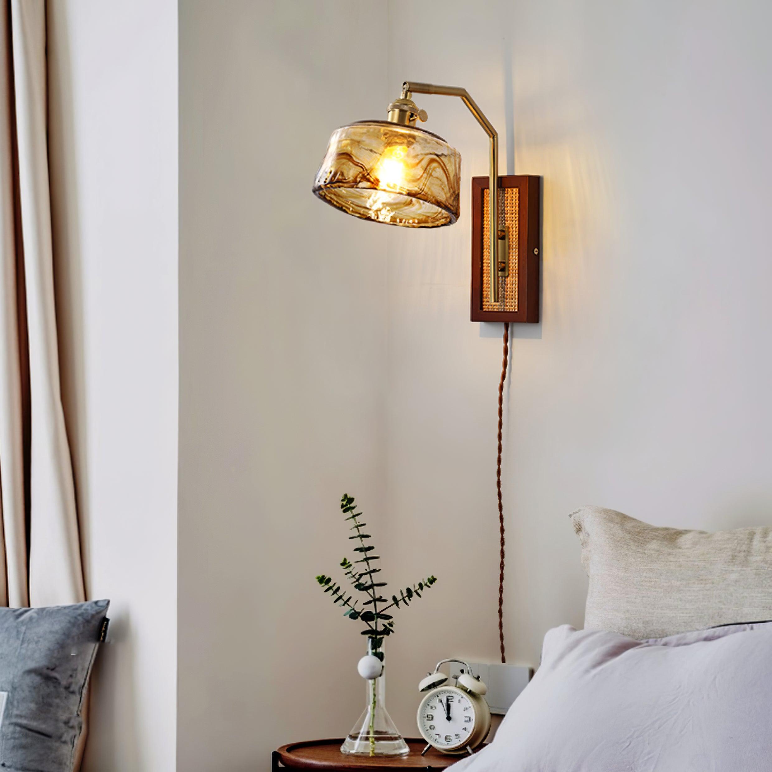 Cusorion Premium Nordic Art Glass Bamboo Wall Lamp - Neutralighting