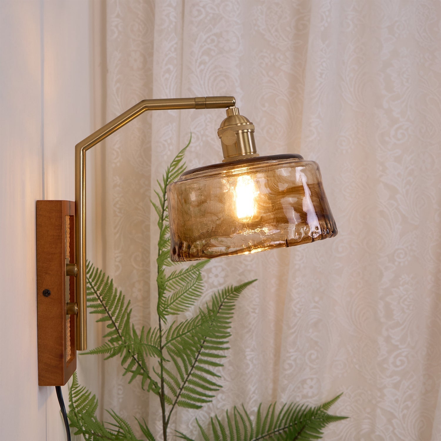 Cusorion Premium Nordic Art Glass Bamboo Wall Lamp - Neutralighting
