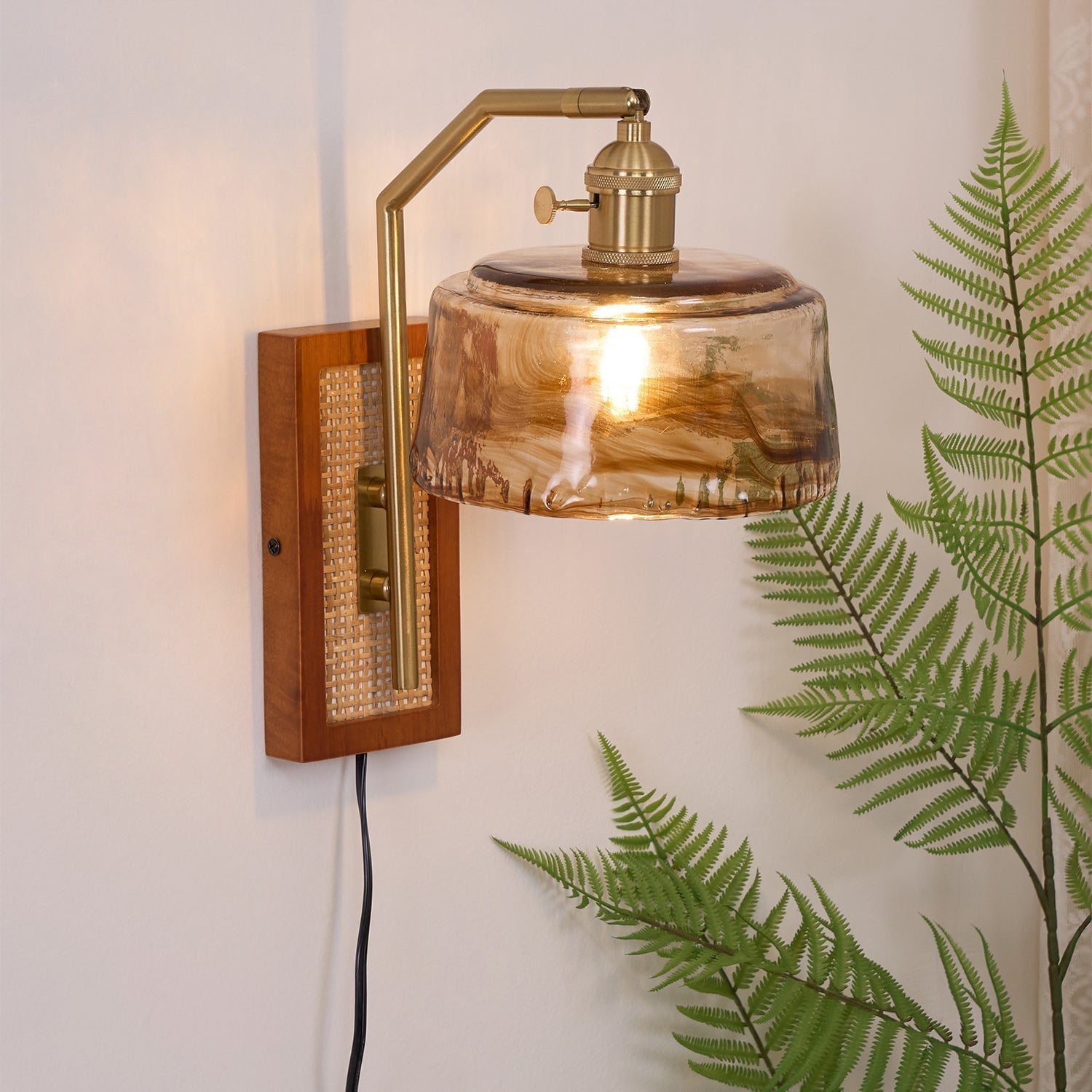Cusorion Premium Nordic Art Glass Bamboo Wall Lamp - Neutralighting