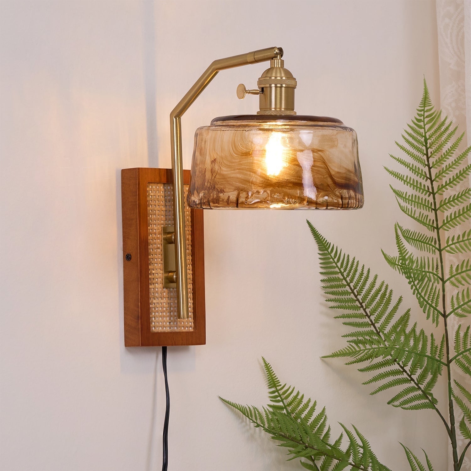 Cusorion Premium Nordic Art Glass Bamboo Wall Lamp - Neutralighting