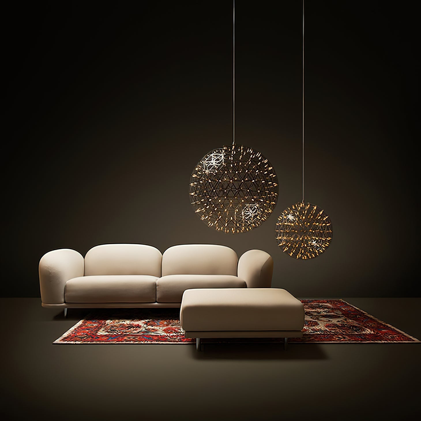 Evsoriel Modern Minimalist Metal Pendant Light - Lamp Copper