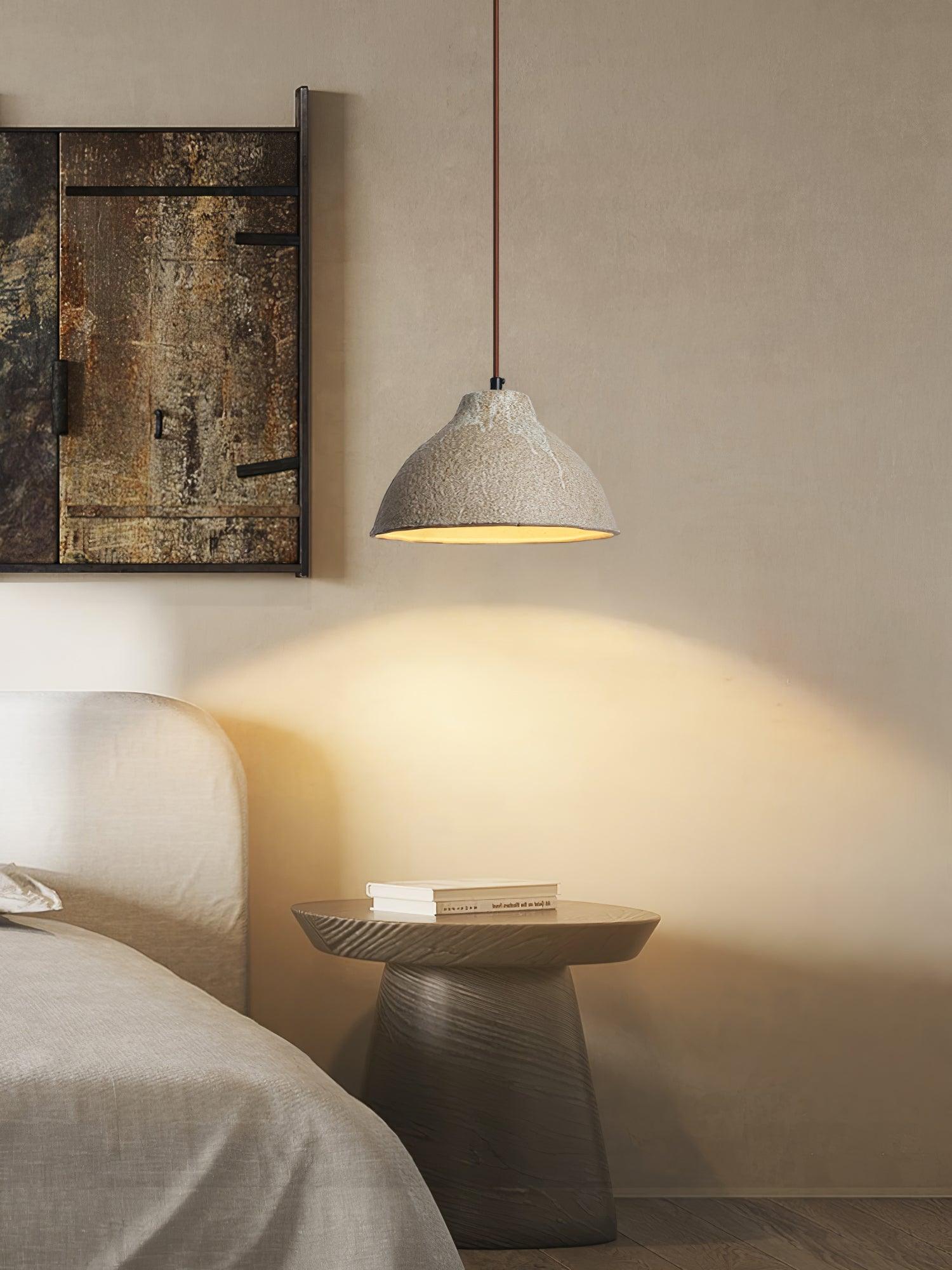 Zandora Retro Ceramic Wood Pendant Lamp - Neutralighting